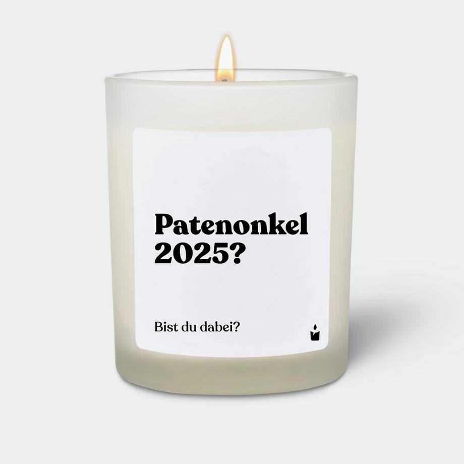 Duftkerze Weiss Flowery Patenonkel 2025? Bist du dabei?