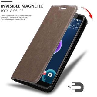 Cadorabo  Housse compatible avec HTC Desire 12 - Coque de protection avec fermeture magnétique, fonction de support et compartiment pour carte 