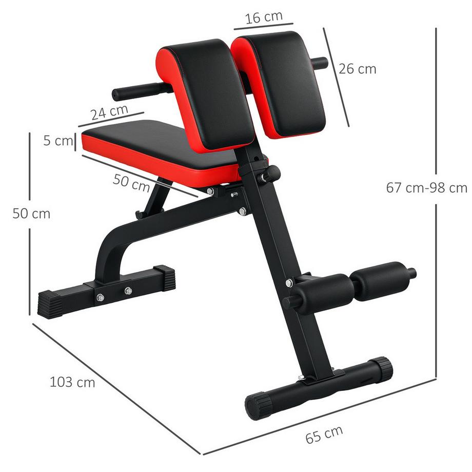 Northio  Panca Pesi, Panca Fitness Versatile, Regolabile, Design Pieghevole, Curl Bicipiti, Bilanciere, Acciaio, Fino a 120 kg, 103 x 65 x 67-98 cm, Nero 