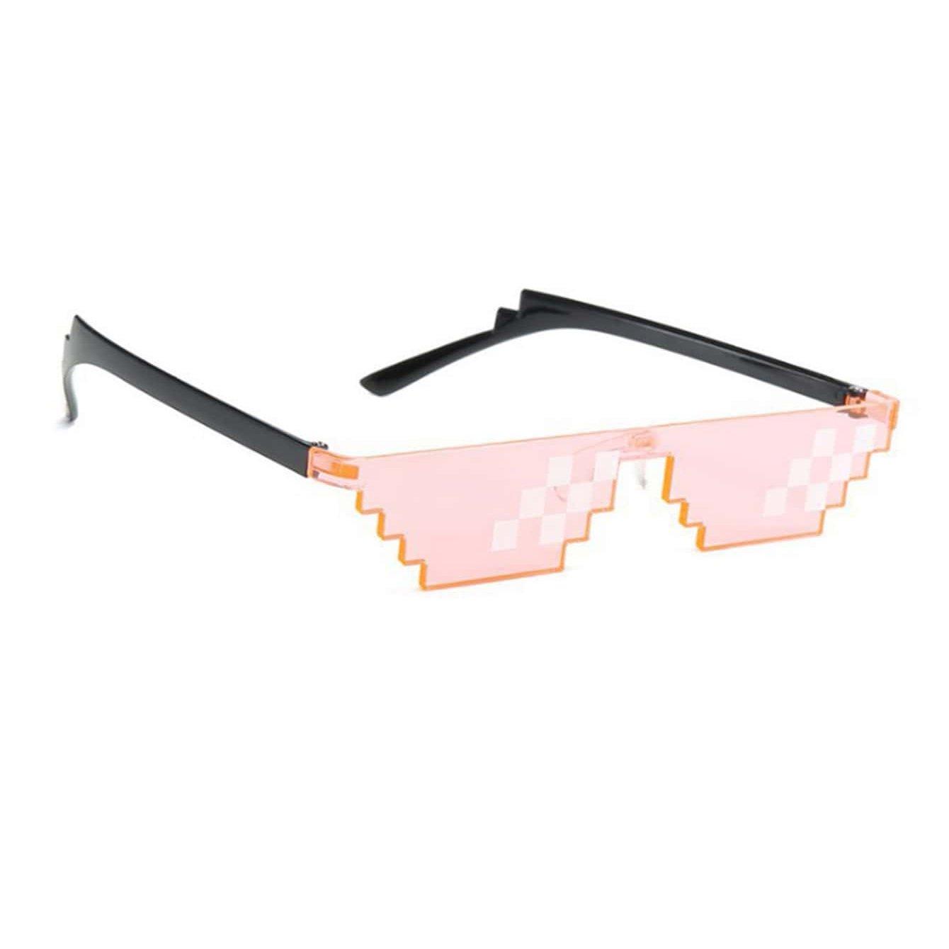 eStore  Einzigartige Sonnenbrille - 8-Bit-Pixel - Pink 