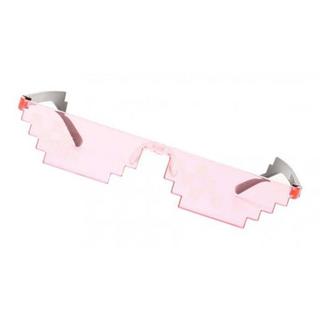 eStore Lunettes de soleil 8-Bit Pixel Rose  