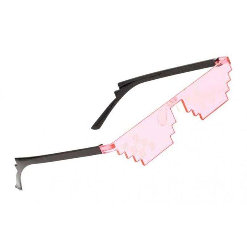 eStore Lunettes de soleil 8-Bit Pixel Rose  