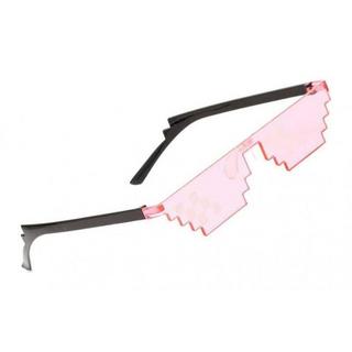 eStore Lunettes de soleil 8-Bit Pixel Rose  