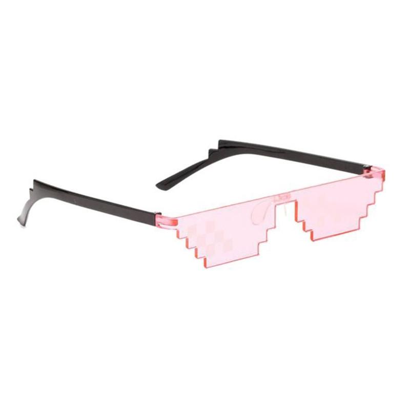 eStore Lunettes de soleil 8-Bit Pixel Rose  