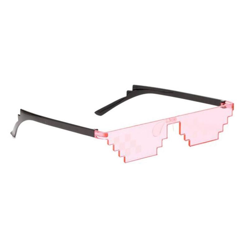 eStore  Occhiali da sole unici - pixel a 8 bit - rosa 