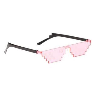 eStore Lunettes de soleil 8-Bit Pixel Rose  