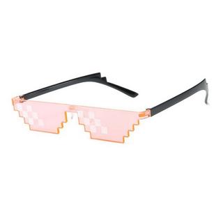 eStore Lunettes de soleil 8-Bit Pixel Rose  