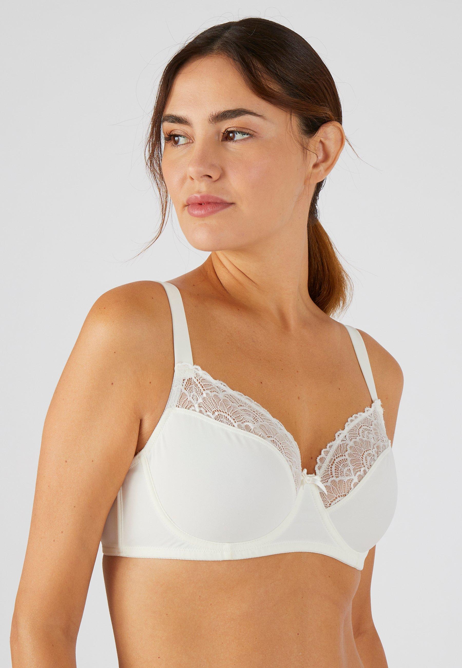 Image of Einfassender Bügel-bh Mit Spitze Kiara Damen Weiss F/90