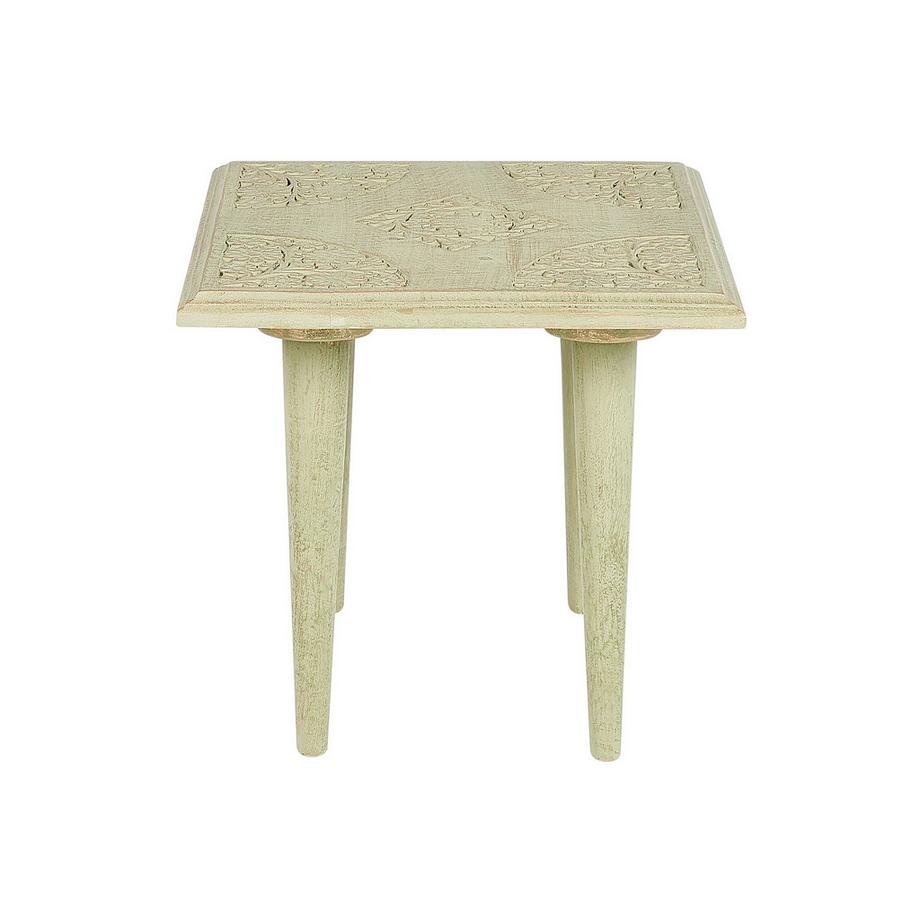 Beliani Lot de 2 tables d'appoint en Manguier Rétro BELIDHA  