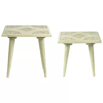 Ensemble de tables en Manguier Rétro BELIDHA