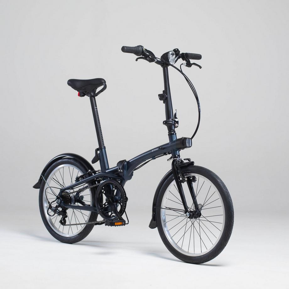 BTWIN  Klappvelo 20 Zoll mit 7 Gaengen Aluminiumrahmen 