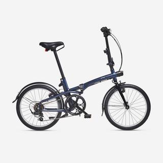 BTWIN  Vélo pliant 20 pouces 7 vitesses cadre aluminium 