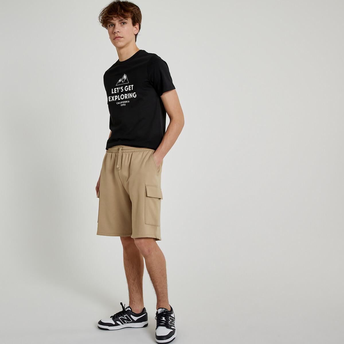 Image of Sweatshorts Mit Cargotaschen Jungen Beige XS