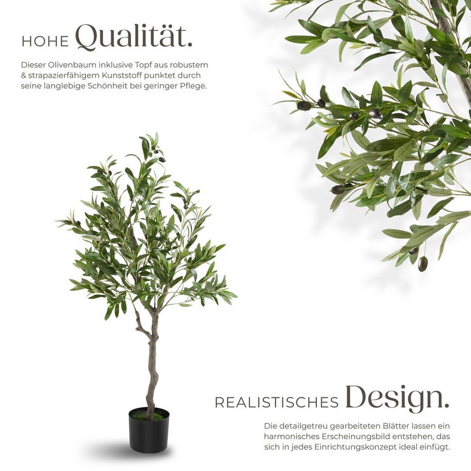 Tectake Olivier artificiel OLEAND design très réaliste  