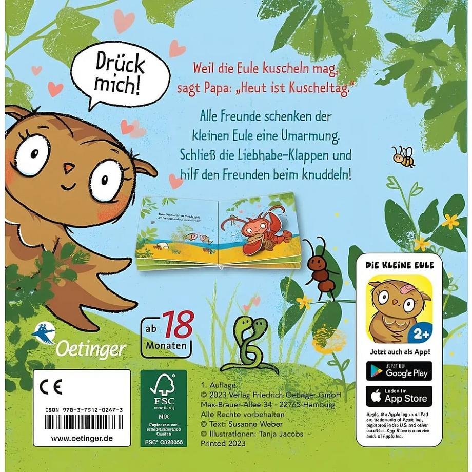 Die kleine Eule will kuscheln Weber, Susanne; Jacobs, Tanja (Illustrationen) Copertina rigida 