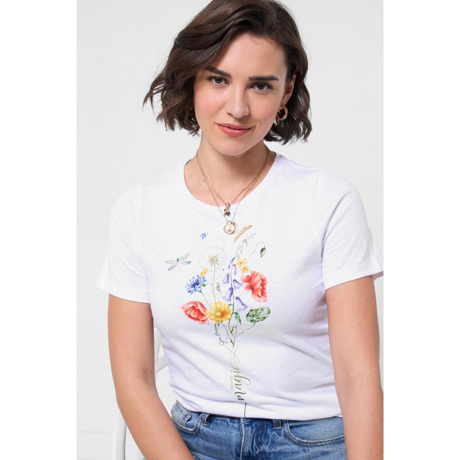 T-Shirt mit Blumenprint