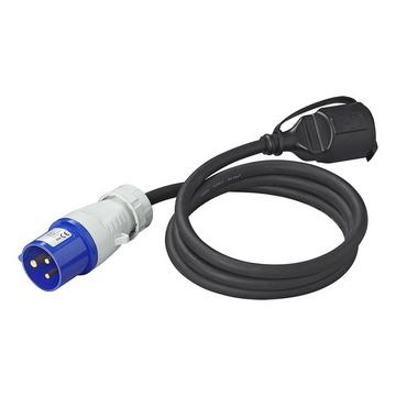 Adapterkabel 150cm 3x2,5mm² von CEE-Stecker auf Schuko-Steckdose