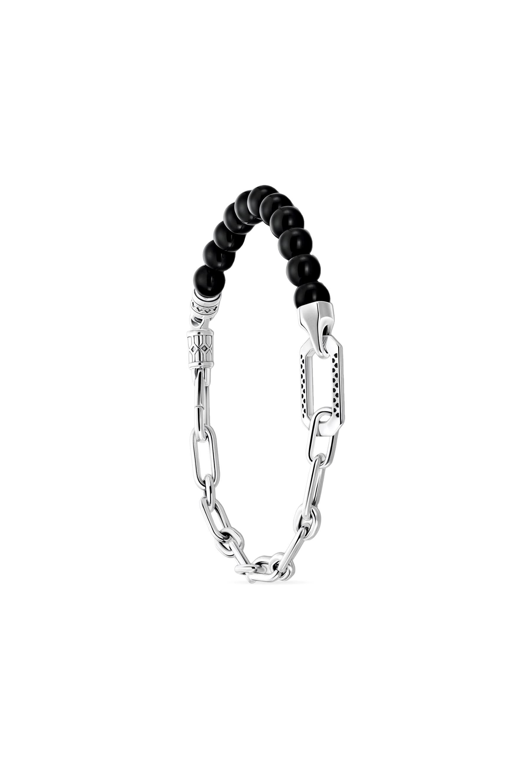 Thomas Sabo  Armband Schwarzer Onyx Silberkette 