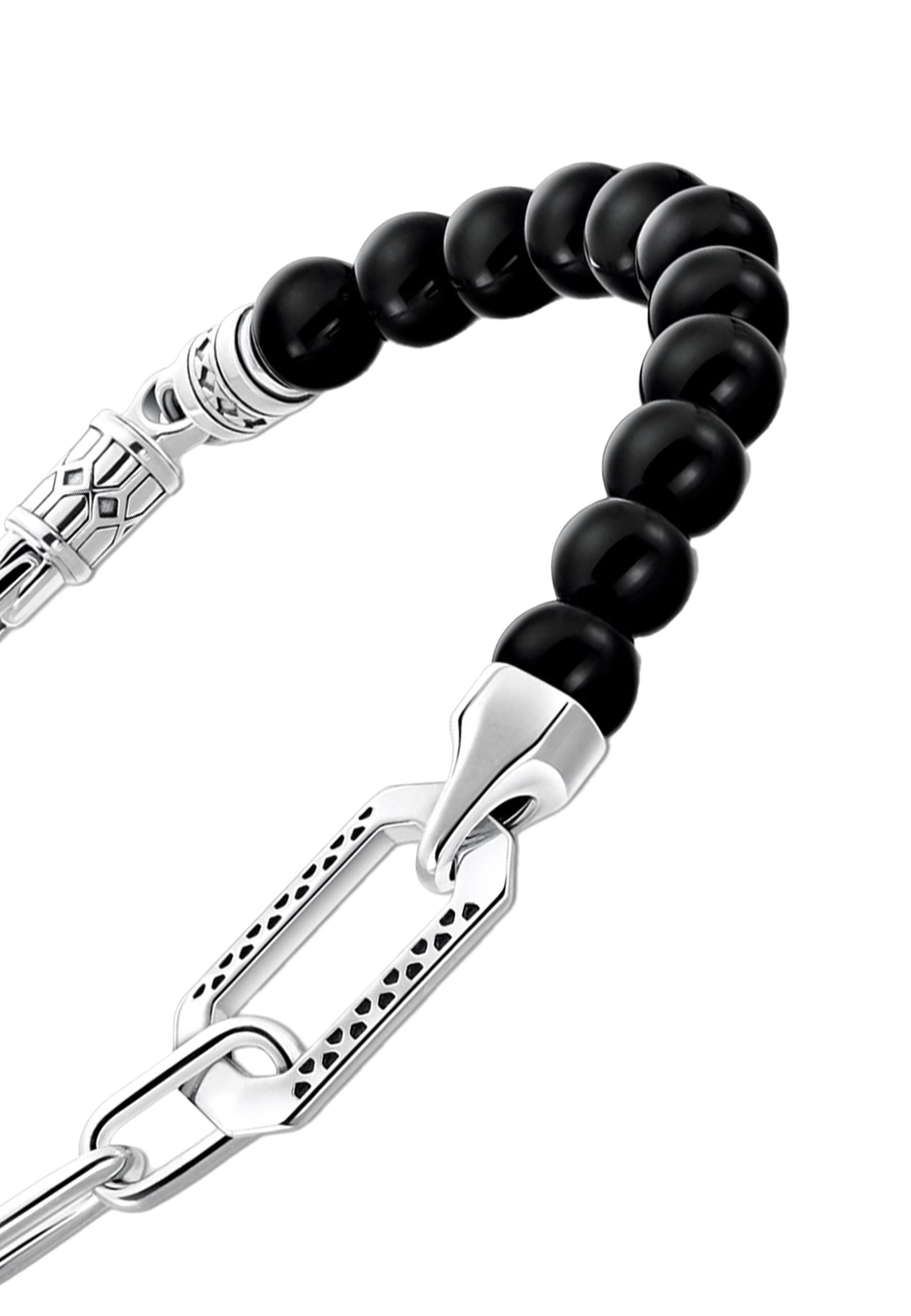 Thomas Sabo  Bracelet Schwarzer Onyx Silberkette 