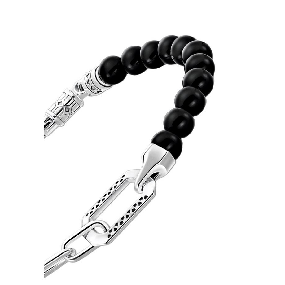 Thomas Sabo  Bracelet Onyx noir Chaîne en argent 