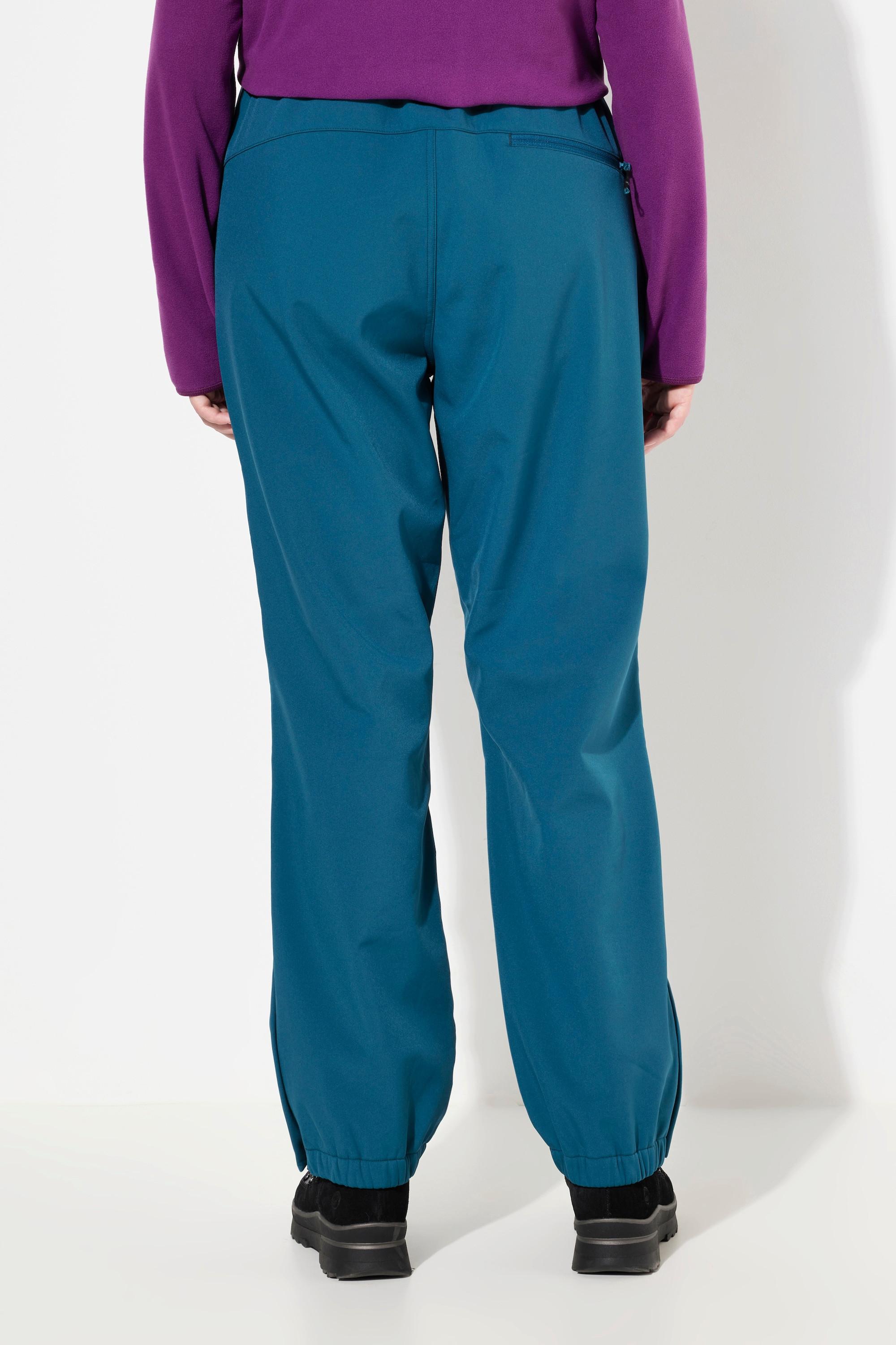 Ulla Popken  Pantalon Softshell déperlant, avec doublure en polaire et genoux préformés 