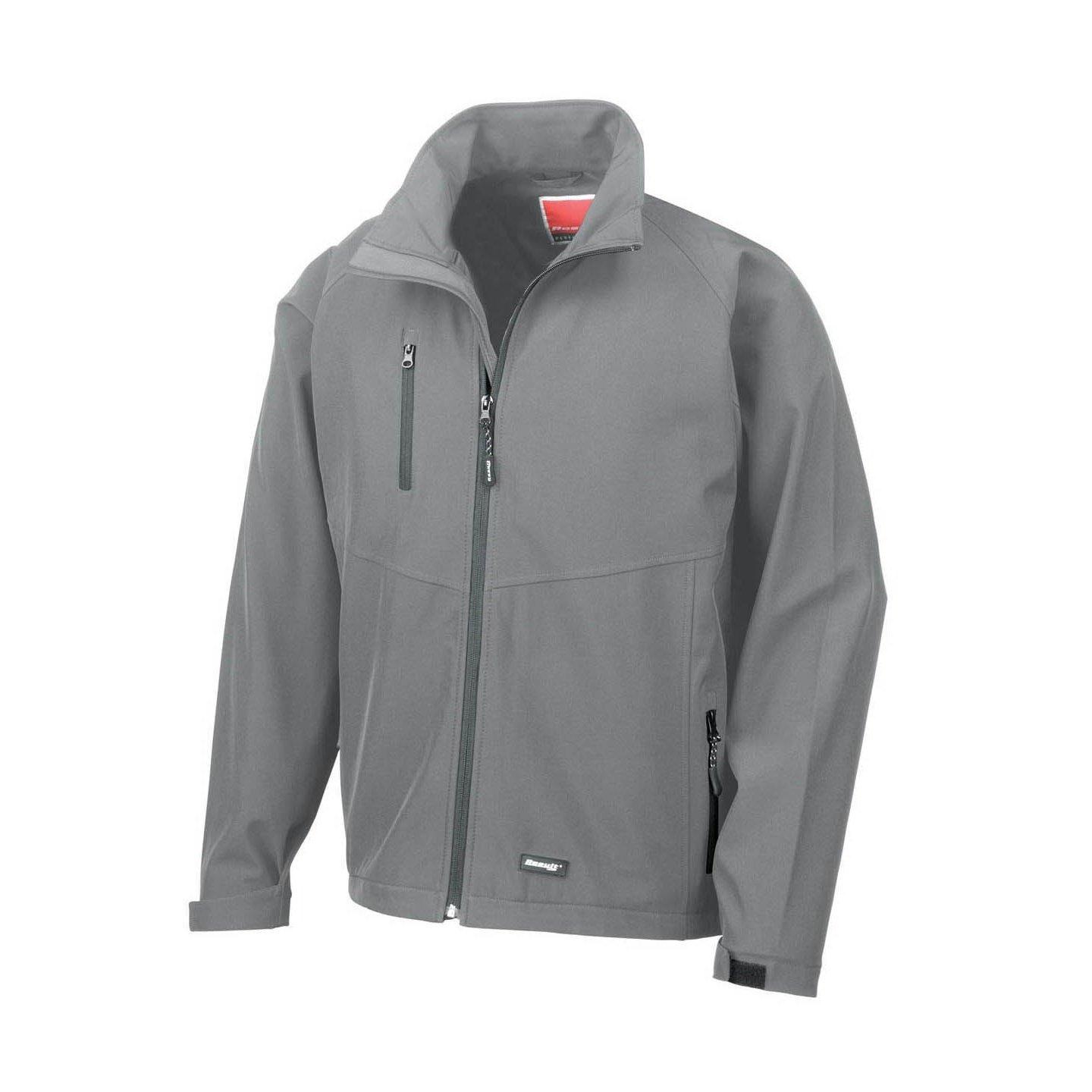 Image of Softshelljacke, Zweilagig, Wasserabweisend, Atmungsaktiv Herren Silber 3XL