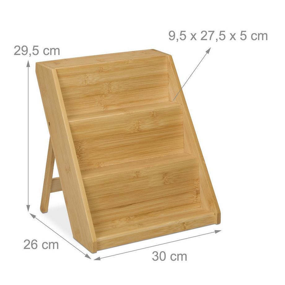 Northix Gewürzregal aus Bambus  