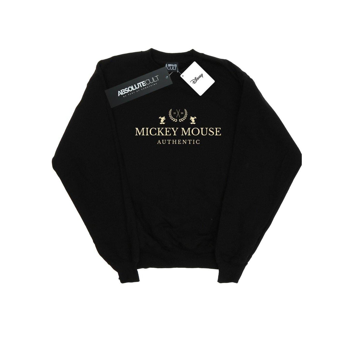 Image of Mickey Mouse Authentic Sweatshirt Unisex Schwarz 128
