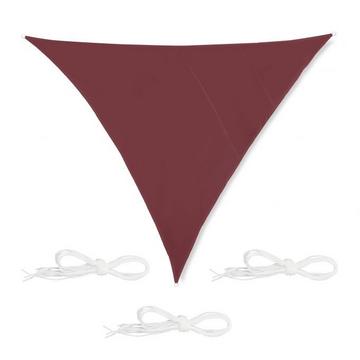 Voile d'ombrage triangulaire rouge-marron