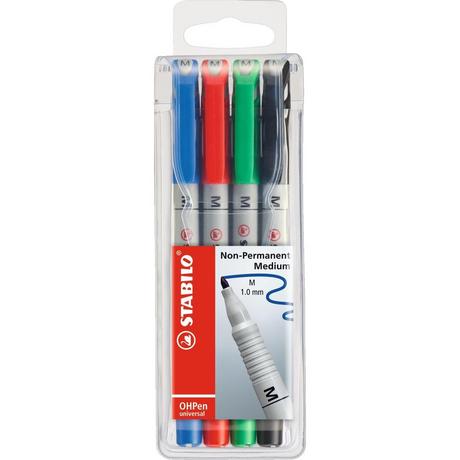STABILO STABILO OHP Pen non-perm. M 853/4 4er Etui  