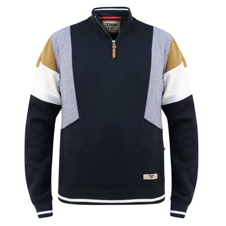 Duke  Kenington D555 Sweatshirt mit halbem Reißverschluss 