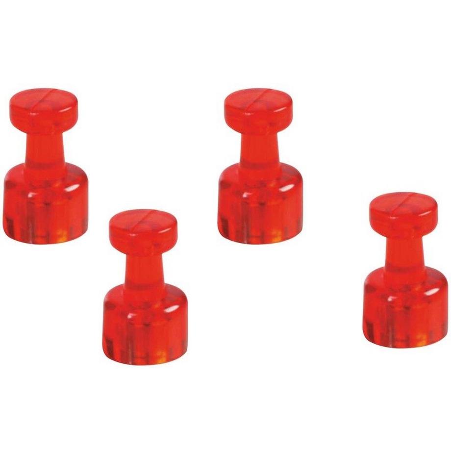 magnetoplan  MAGNETOPLAN magnet. Memohalter 18x11mm 1666118 rot 4 Stk. 