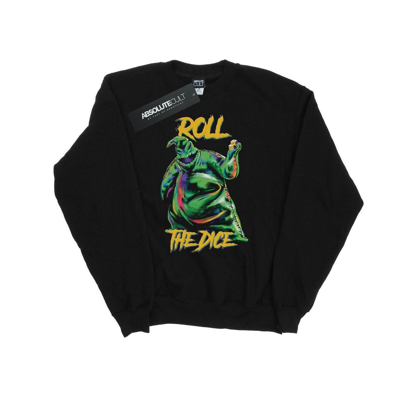 Image of Nightmare Before Christmas Oogie Boogie Dice Sweatshirt Herren Schwarz S