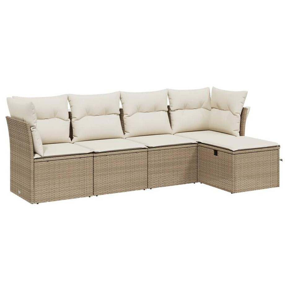 set divano da giardino Polirattan