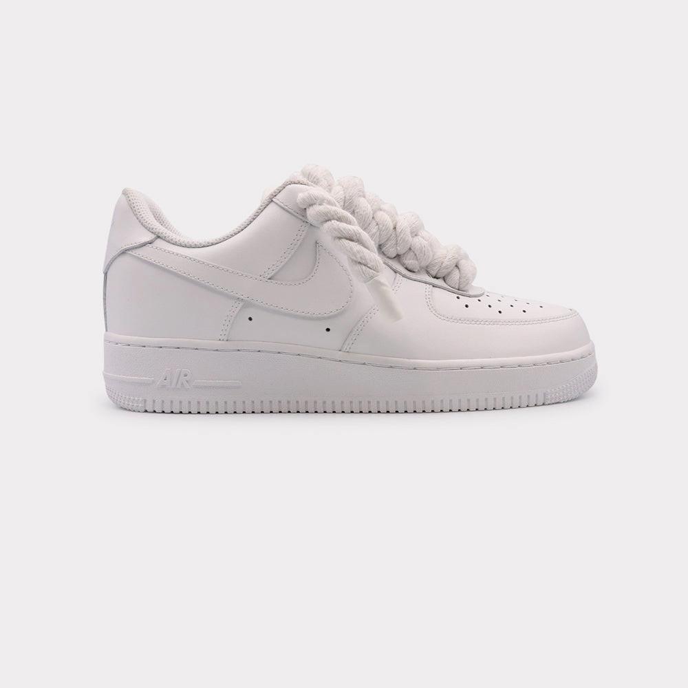 Image of Nike Air Force 1 White - Rope Lace White Herren Weiss 36.5