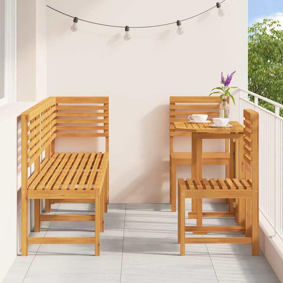VidaXL Garten bistro set massivholz akazie  