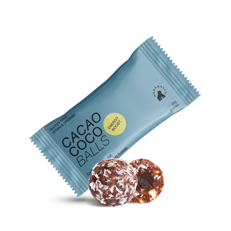 NOSHBALLS  Vegan Bio Protein Rawballs BOX Power à 20 paquets (contenu 2x20grammes) 