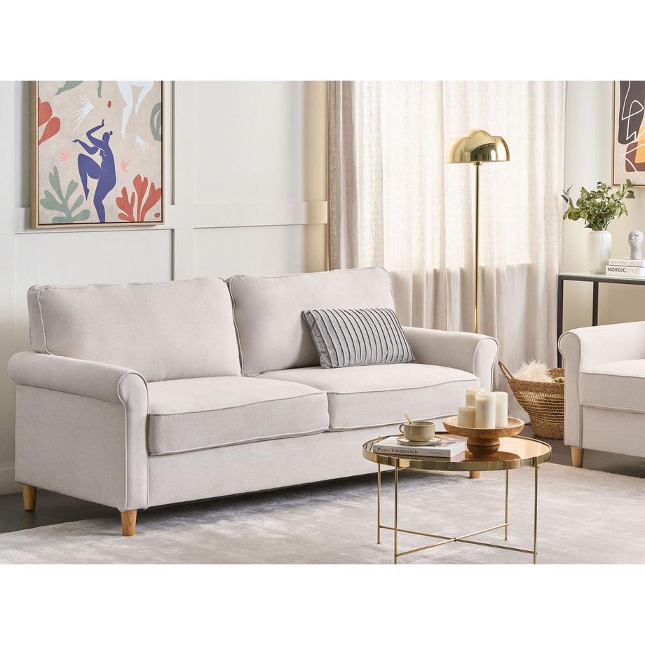 Beliani 3 Sitzer Sofa aus Stoff  RONNEBY  