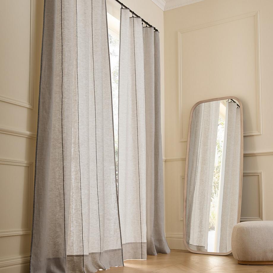 AM.PM  Rideau lin lavé 