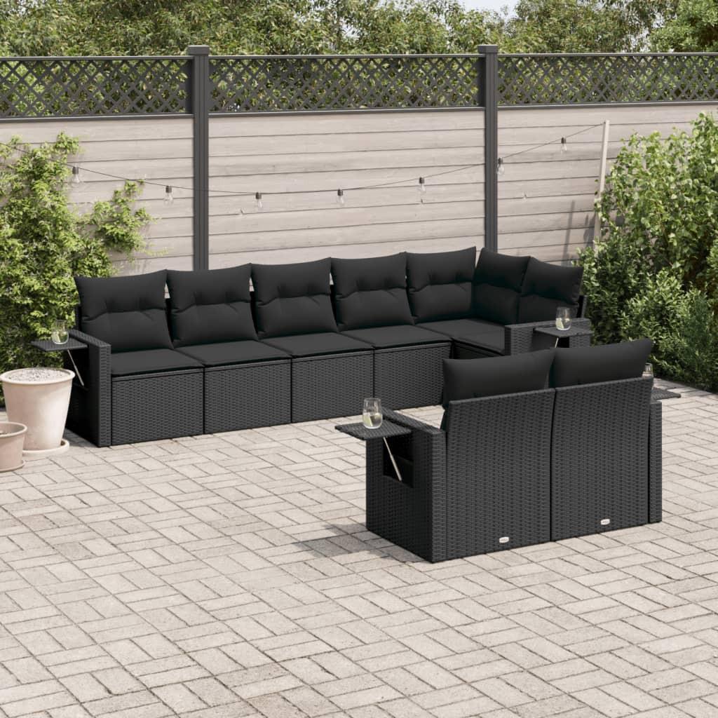 VidaXL set divano da giardino Polirattan  