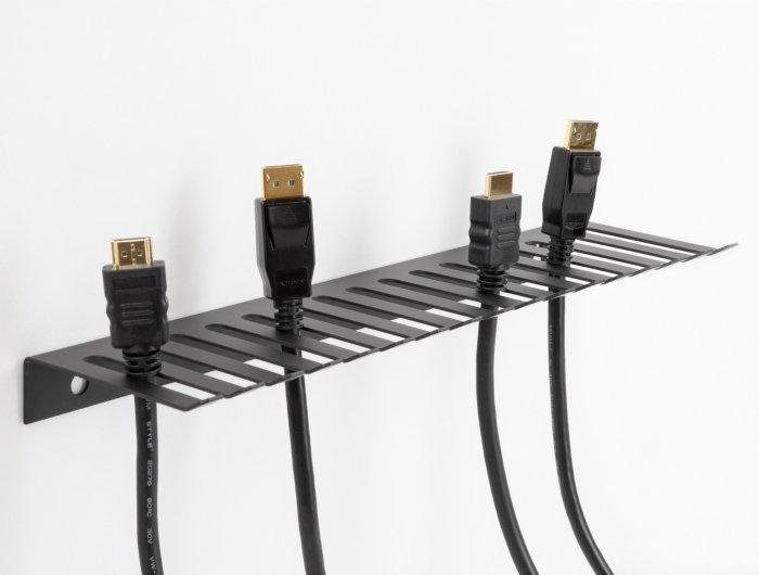 DeLock  Rail de gestion de câbles  pour montage mural 