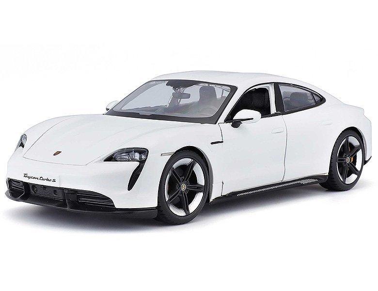 Image of 1:24 Porsche Taycan Turbo S Weiss