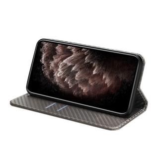 Cover-Discount  iPhone 14 Plus - Carbon Look Flip Case Hülle 