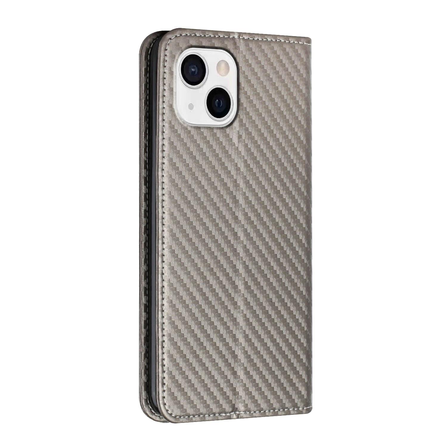 Cover-Discount  Iphone 14 Plus  - ÉTui Flip Look Carbone 