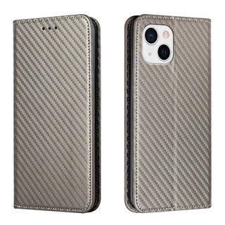 Cover-Discount  iPhone 14 Plus - Carbon Look Flip Case Hülle 