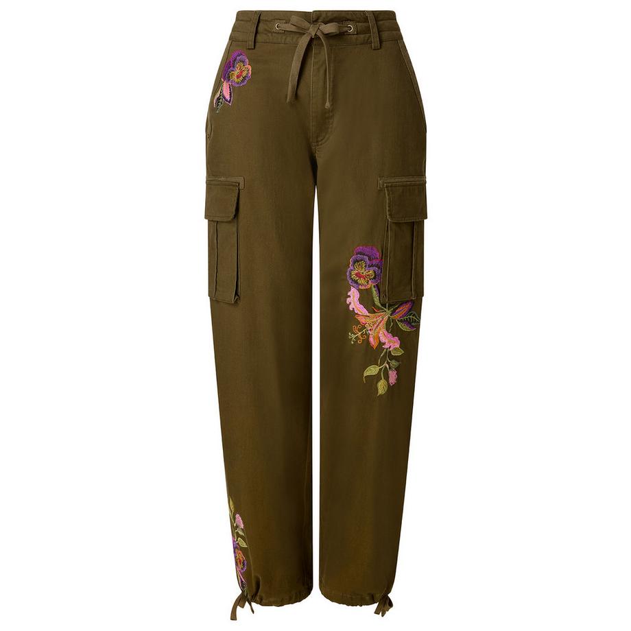 Joe Browns Pantaloni cargo ricamati a vestibilità ampia  