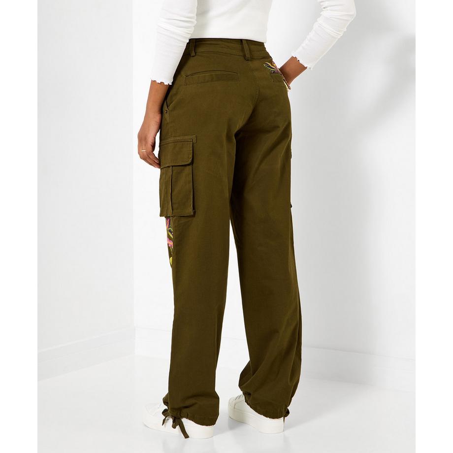 Joe Browns Pantaloni cargo ricamati a vestibilità ampia  