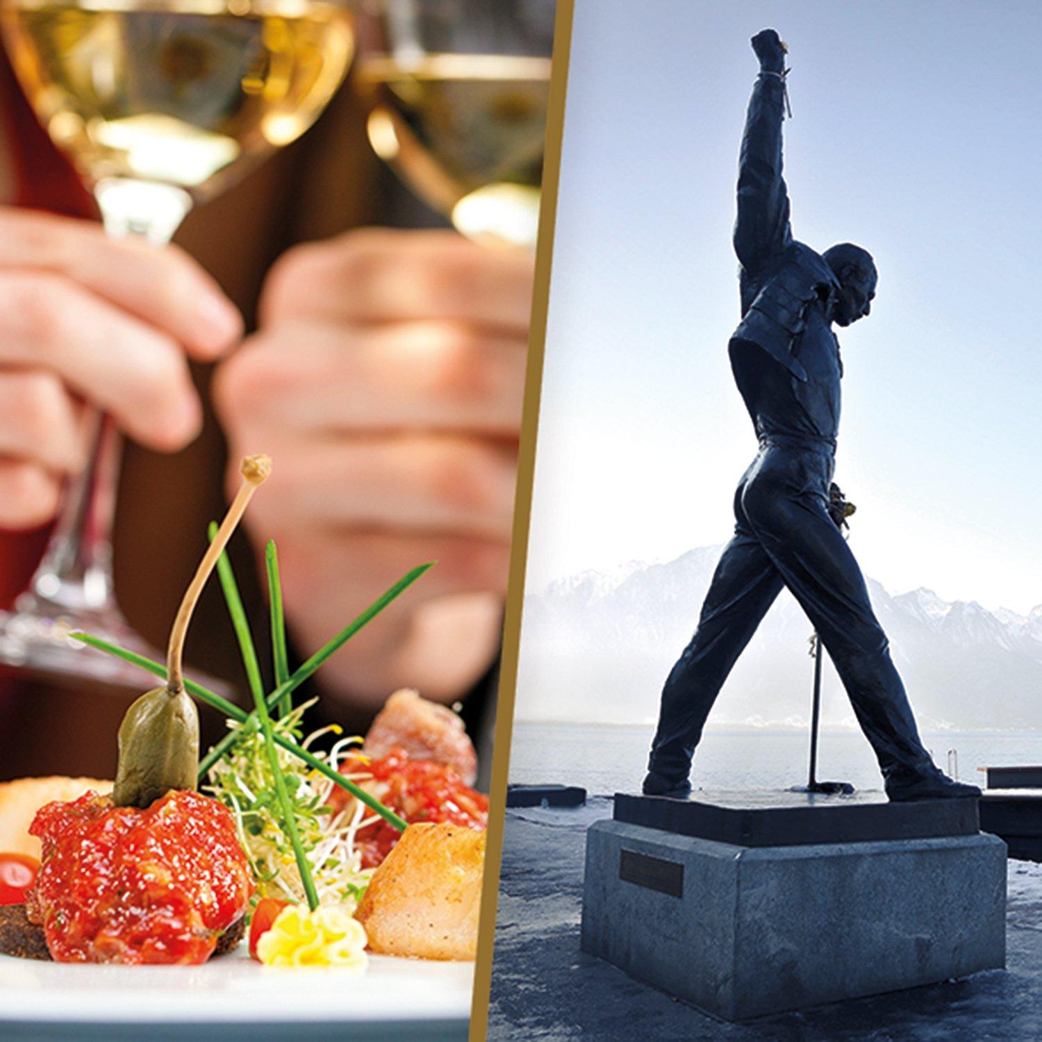 Image of Zwischen Musik Und Geschmack In Der Schweiz: Auf Den Spuren Von Freddie Mercury Und Dinner Für 2 - Geschenkbox Unisex