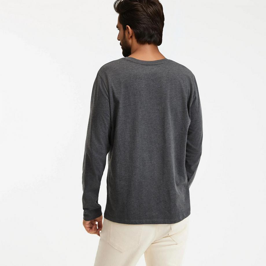 La Redoute Collections Langarmshirt Rundhalsausschnitt  