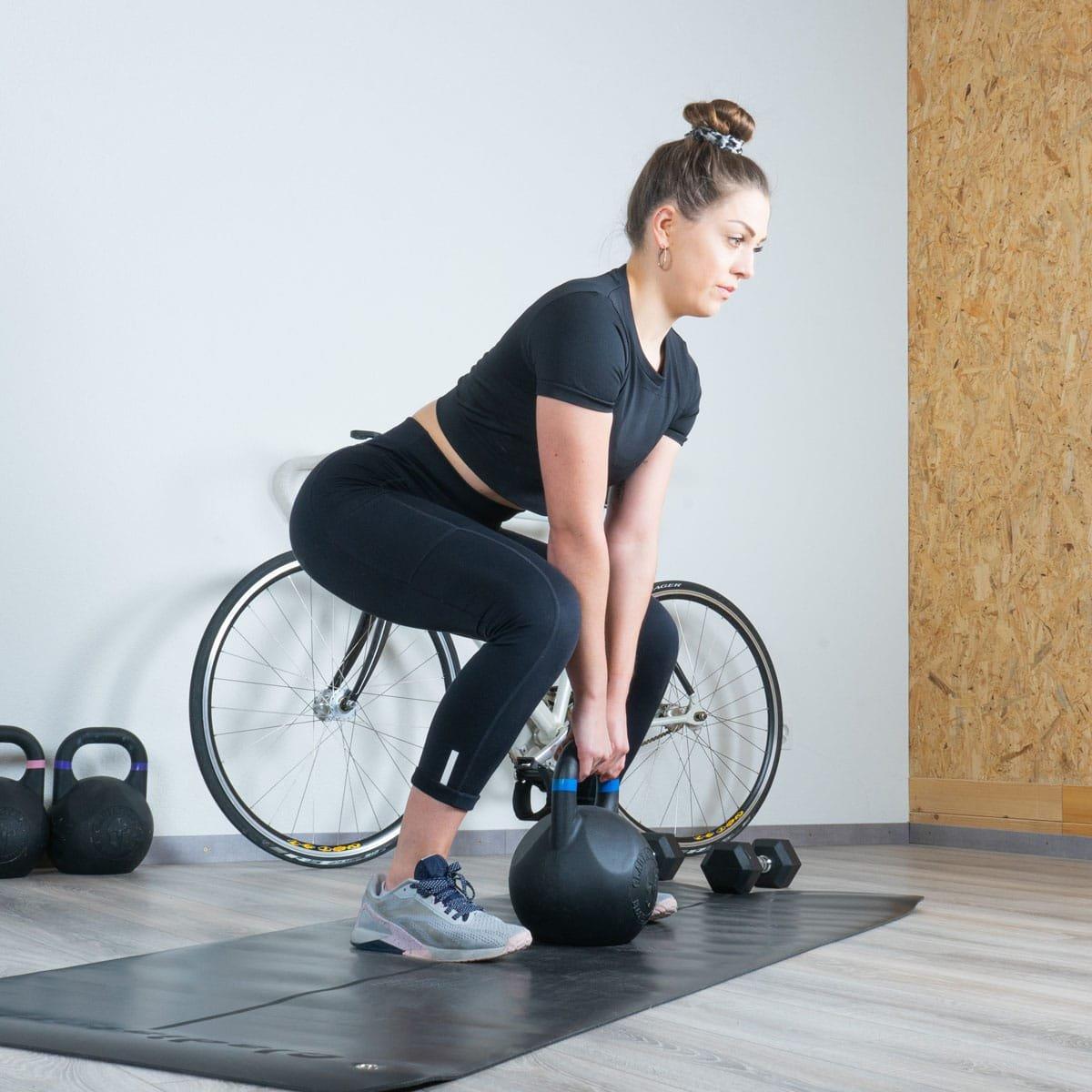 GladiatorFit  Kettlebell aus Stahl mit Pulverbeschichtung 